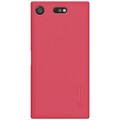 Пластиковый чехол с пленкой Nillkin Super Frosted Shield Red для Sony Xperia XZ1 Compact(#1)