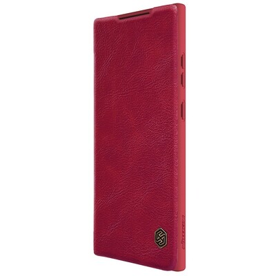 Кожаный чехол Nillkin Qin Pro Leather Case Красный для Samsung Galaxy S23 Ultra(1)