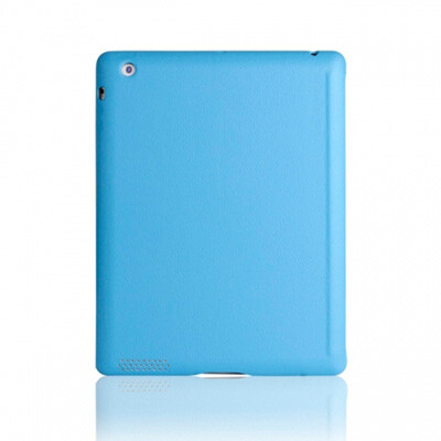 Кожаный чехол Jisoncase Executive Smart Cover Blue для Apple iPad 4(2)