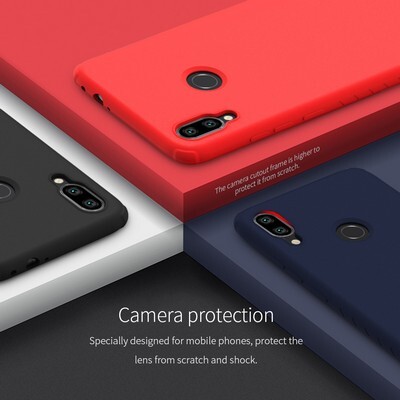 Силиконовый бампер Nillkin Rubber-wrapped Protective Case Синий для Xiaomi Redmi Note 7(5)