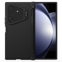 Магнитный чехол-накладка с защитой камеры и стилусом Nillkin CamShield Prop Magnetic Case With S Pen черный для Samsung Galaxy Z Fold 8 Ultra