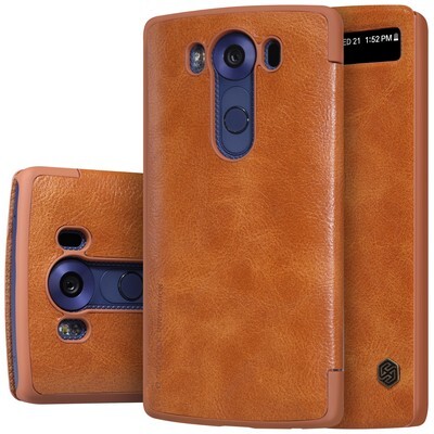 Кожаный чехол Nillkin Qin Leather Case Brown для LG V10(3)
