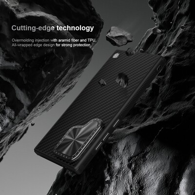 Магнитная накладка Nillkin CarboProp Magnetic Case Черная для Samsung Galaxy S24 Ultra(7)