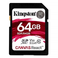 SD-карта Kingston Canvas React 64GB
