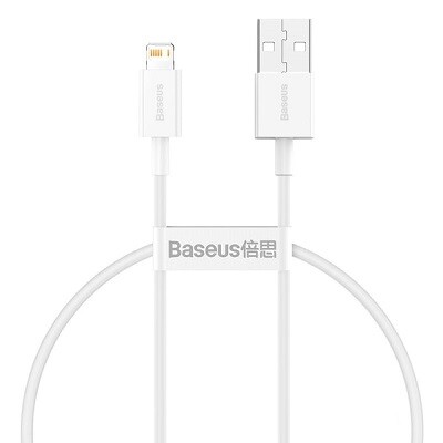 Кабель Baseus Superior Series Fast Charging Lightning 2.4A 1м  (CALYS-A02) белый(1)
