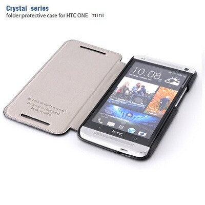 Кожаный чехол HOCO Crystal leather Case Black для HTC One mini/M4(2)