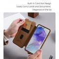 Кожаный чехол Nillkin Qin Pro Leather Case Коричневый для Samsung Galaxy A56(#6)