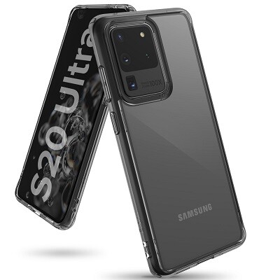 Чехол бампер Ringke Fusion Series прозрачно-черный для Samsung Galaxy S20 Ultra(1)