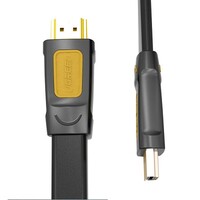 Кабель HDMI-HDMI версия 2.0 (папа-папа) 2м Ugreen HD101 плоский черный