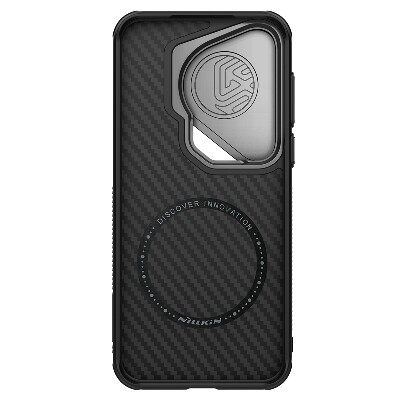 Магнитная накладка Nillkin CarboProp Magnetic Case Черная для Huawei Pura 70 Ultra(2)