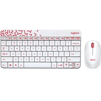 Комплект клавиатура + мышь Logitech MK240 Nano White