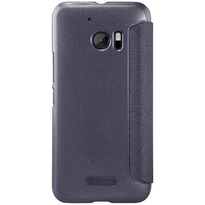 Полиуретановый чехол книга Nillkin Sparkle Leather Case Black для HTC 10(2)