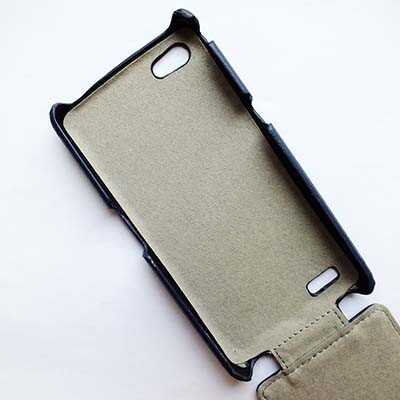 Кожаный чехол Armor Case Dark Blue для Philips Xenium W6610(2)