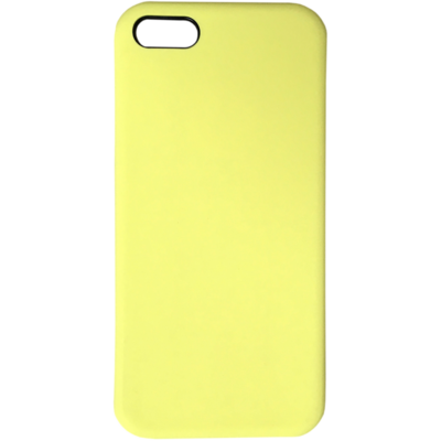 Силиконовый чехол желтый для Apple iPhone 5/5s/SE(1)