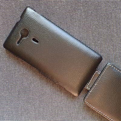 Кожаный чехол Up Case Black для Sony Xperia SP M35i(4)
