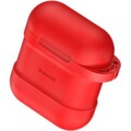Чехол Baseus Silicone для AirPods 1/2 TZARGS-09 красный(#4)