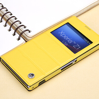 Полиуретановый чехол Rock Exel Series Yellow для Sony Xperia Z1 L39h(2)