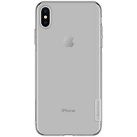 Силиконовый чехол Nillkin Nature TPU Case Серый для Apple iPhone XS Max