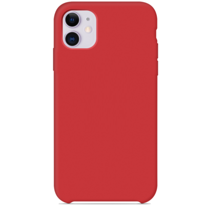 Силиконовый чехол красный для Apple iPhone 11(5)