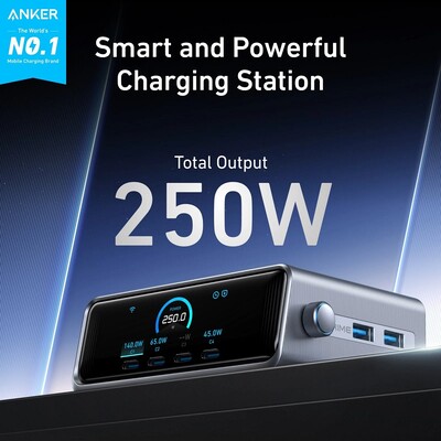Сетевое зарядное Anker Prime A2345 250W GaN Charging Station(2)