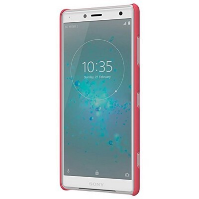 Пластиковый чехол с пленкой Nillkin Super Frosted Shield Красный для Sony Xperia XZ2 Compact(2)
