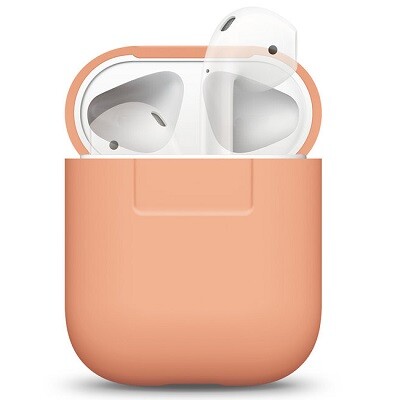 Чехол Elago Silicone Case персиковый для AirPods(1)
