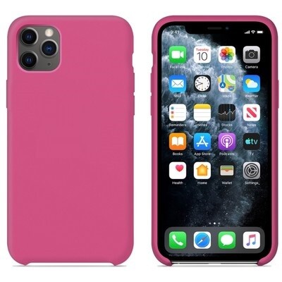 Силиконовый чехол красно-розовый для Apple iPhone 11 Pro Max(1)