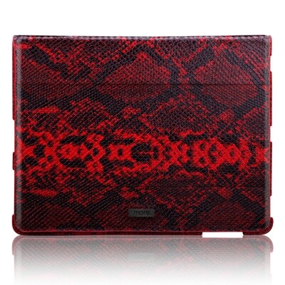 Кожаный чехол More Safara Classic Lx (Python / Red) для Apple iPad 4(1)