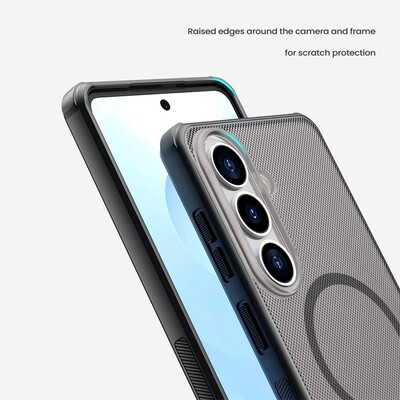 Пластиковый чехол Nillkin Super Frosted Shield Pro Magnetic Case (прозрачная версия) для Samsung Galaxy S26(11)