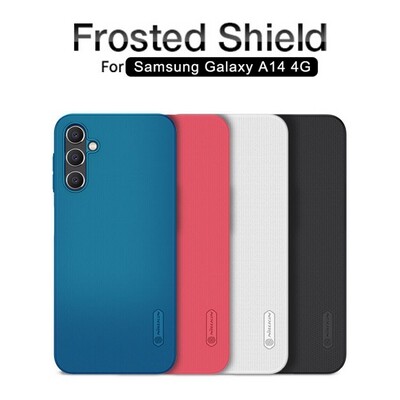 Пластиковый чехол Nillkin Super Frosted Shield Синий для Samsung Galaxy A14(6)