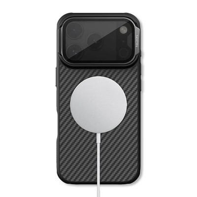 Карбоновый чехол с пластиной Magsafe Nillkin CarboProp Magnetic Case черный для Apple iPhone 17 Pro(4)