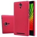 Пластиковый чехол с пленкой Nillkin Super Frosted Shield Red для Lenovo P90(#3)