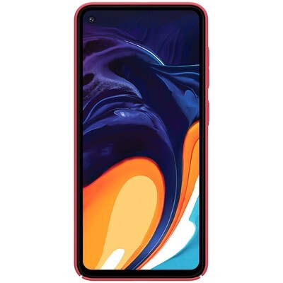 Пластиковый чехол с подставкой Nillkin Super Frosted Shield Красный для Samsung Galaxy A60(2)