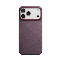 Кевларовый чехол с Magsafe Pitaka Edge Case Argyle Blue's Red для Apple iPhone 18 Pro