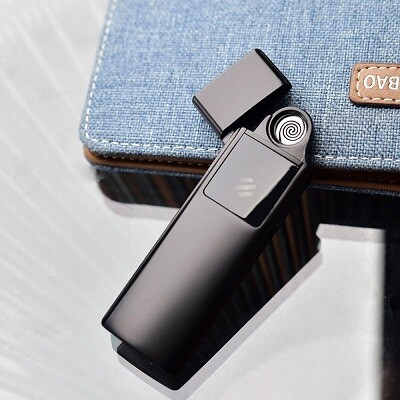 Зажигалка ветрозащитная беспламенная Beebest Ultra-thin Charging Lighter (L101)(5)