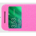 Полиуретановый чехол Nillkin Sparkle Leather Case Rose для HTC One M8 mini 2(#2)