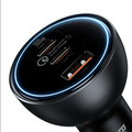 Автомобильное зарядное устройство Baseus 160W Qualcomm® Quick Charge™ 5 Technology 2 USB-C+USB-A с кабелем Type-C 100W (TZCCZM-0G)(#3)