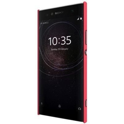 Пластиковый чехол с пленкой Nillkin Super Frosted Shield Красный для Sony Xperia XA2 Ultra(2)