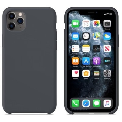 Силиконовый чехол темно-серый для Apple iPhone 11 Pro(1)