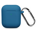 Силиконовый чехол для наушников Silicone Case синий для Apple AirPods 1/2(#1)