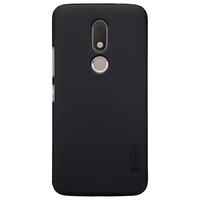 Пластиковый чехол с пленкой Nillkin Super Frosted Shield Black для Motorola Moto M (XT1662)