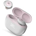 Наушники беспроводные Bluetooth JBL Tune 120 TWS вакуумные с микрофоном белый/розовый(#1)