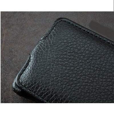 Кожаный чехол книга Armor Case Black для Nokia C7(1)