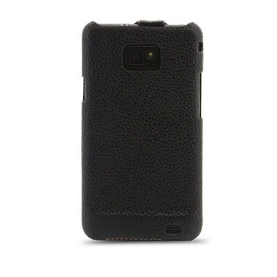 Кожаный чехол книга Melkco Leather Case Black LC для Samsung i9100 Galaxy S2(3)