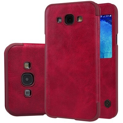 Кожаный чехол Nillkin Qin Leather Case Red для Samsung Galaxy A8(3)