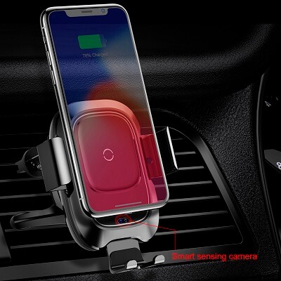 Держатель с беспроводной зарядкой Baseus Smart Vehicle Bracket Wireless Charger (WXZN-01)(7)