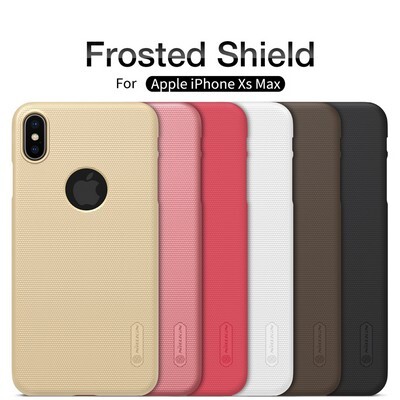 Пластиковый чехол с подставкой Nillkin Super Frosted Shield Красный для Apple iPhone XS Max(4)