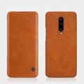 Кожаный чехол Nillkin Qin Leather Case Коричневый для OnePlus 7 Pro(#4)