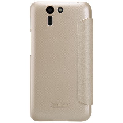 Полиуретановый чехол Nillkin Sparkle Leather Case Gold для Asus Padfone S(2)