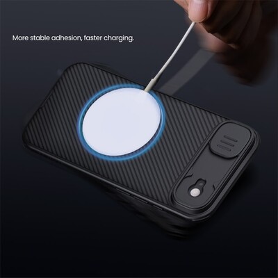 Чехол с защитой камеры Nillkin CamShield Pro Magnetic черный для Apple iPhone Air(13)